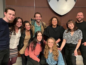 A group of people gathered together for a photo.