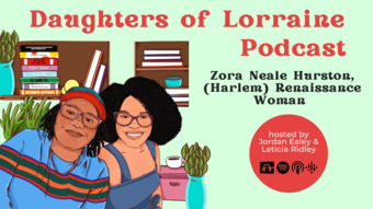 A promotional graphic for Daughters of Lorraine.