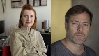 headshots of Carol Martin and Milo Rau.