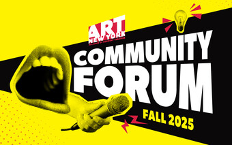 event poster for the A R T New York community fall forum 2025.