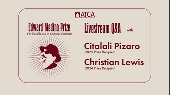 event poster for critics in conversation.