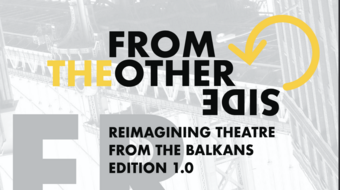 event poster for reimagining theater from the balkans.