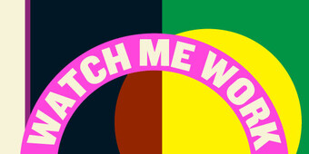 event poster for watch me work with suzan lori parks.
