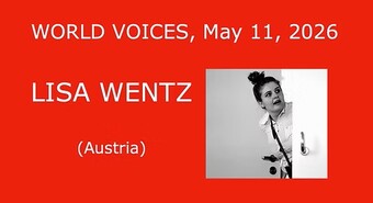 event poster for World Voices: LISA WENTZ Austria.