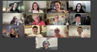 A screenshot of a zoom call