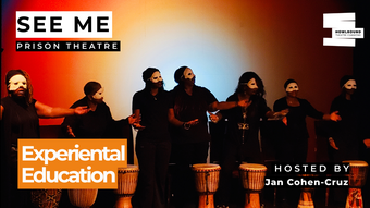 A promotional graphic for See Me: Prison Theatre and Love.