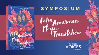 Symposium on Latin American Plays in Translation event poster.