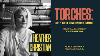 A conversation with Heather Christian event poster.