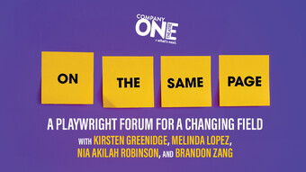 On the same page event poster.