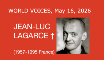 Jean-Luc Lagarce event poster.