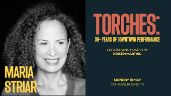 A Conversation with Maria Striar event poster