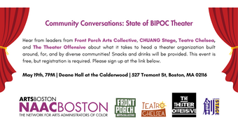 BIPOC Theatre event poster. 