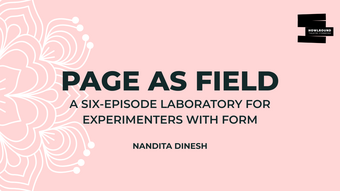 Page as Field series poster.