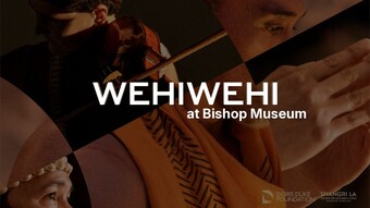 event poster for the wehiwehi artist residency showcase and panel.