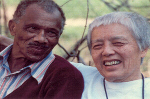 A candid photo of James and Grace Lee Boggs.