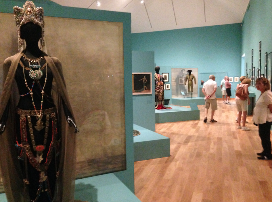 a costume in an exhibition