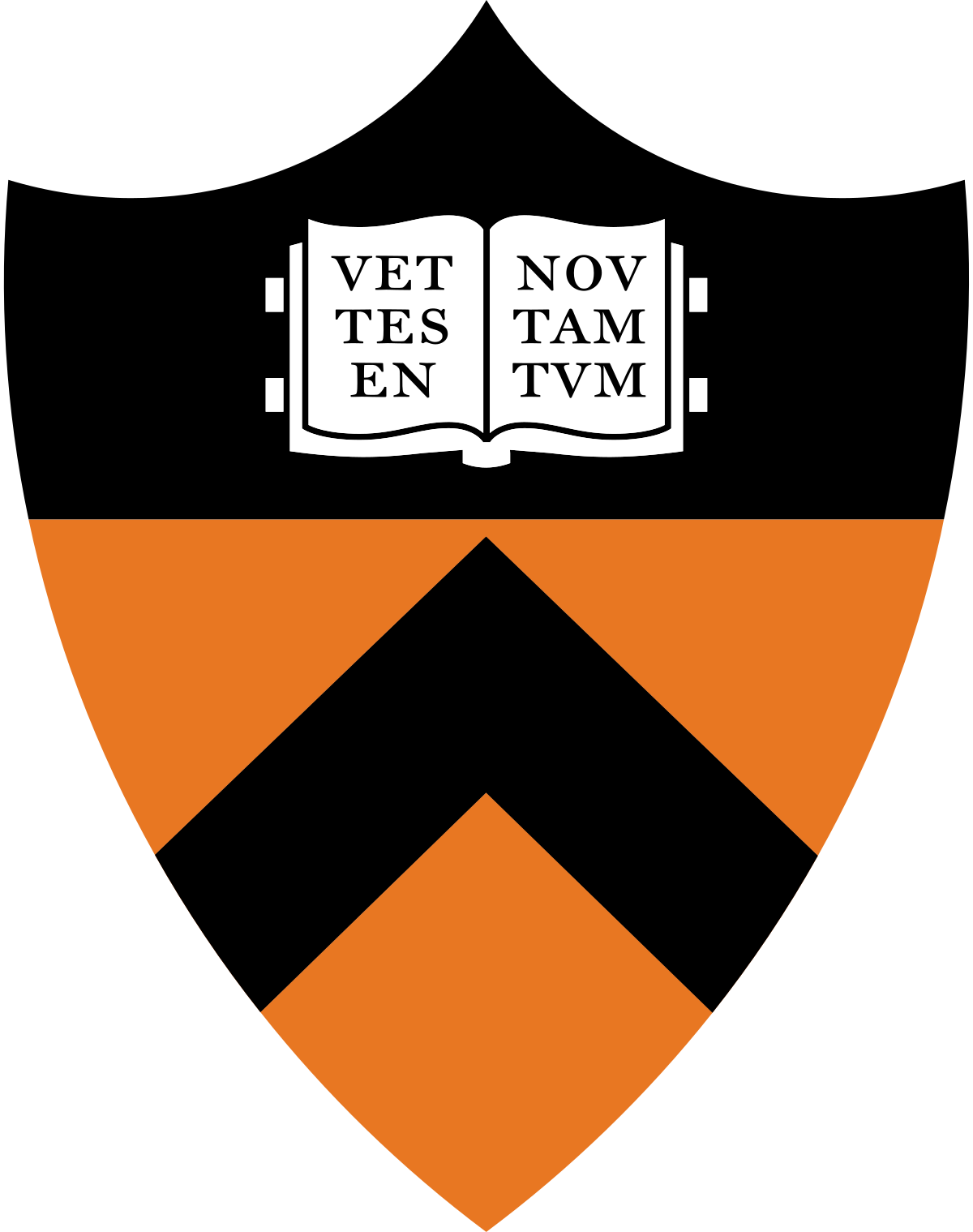 Orange and black Princeton Crest