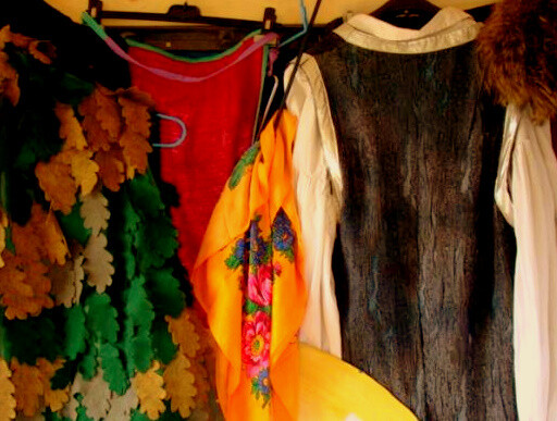 Hanging costumes