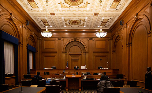 a courtroom