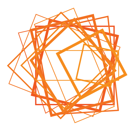scattered orange square outlines