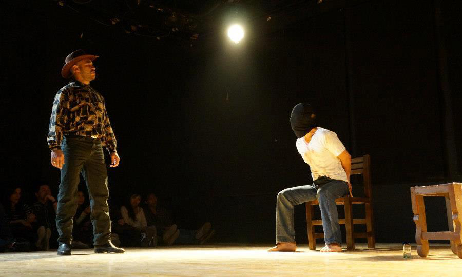 two actors onstage