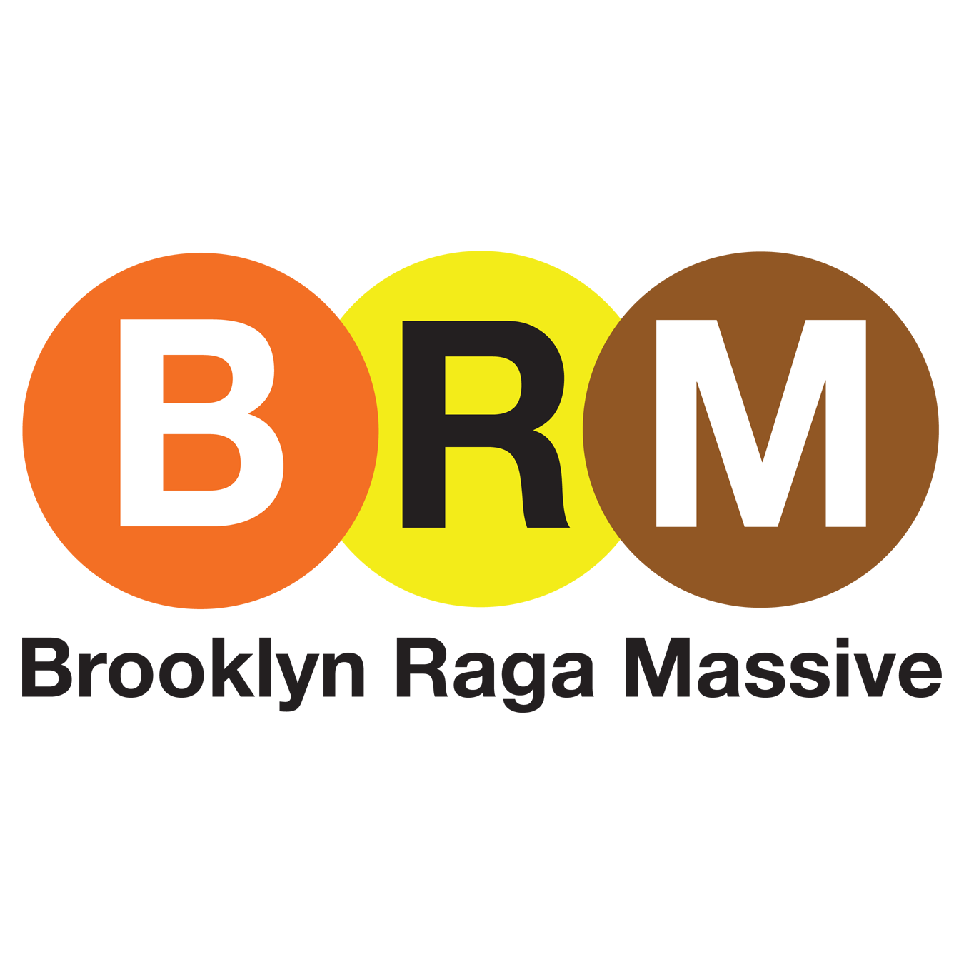 B R M subway tiles with text brooklyn raga massive