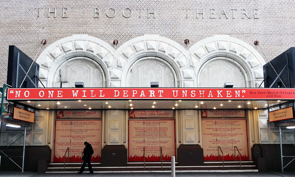 exterior of the booth theatre