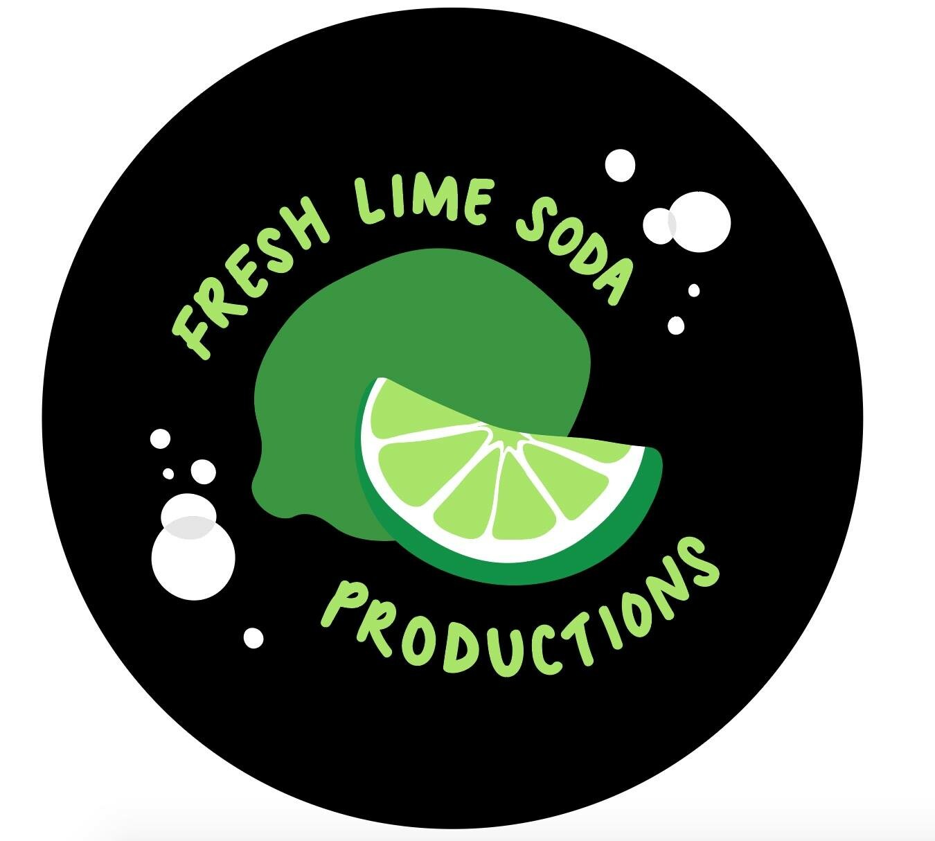 cartoon lime with text fresh lime soda