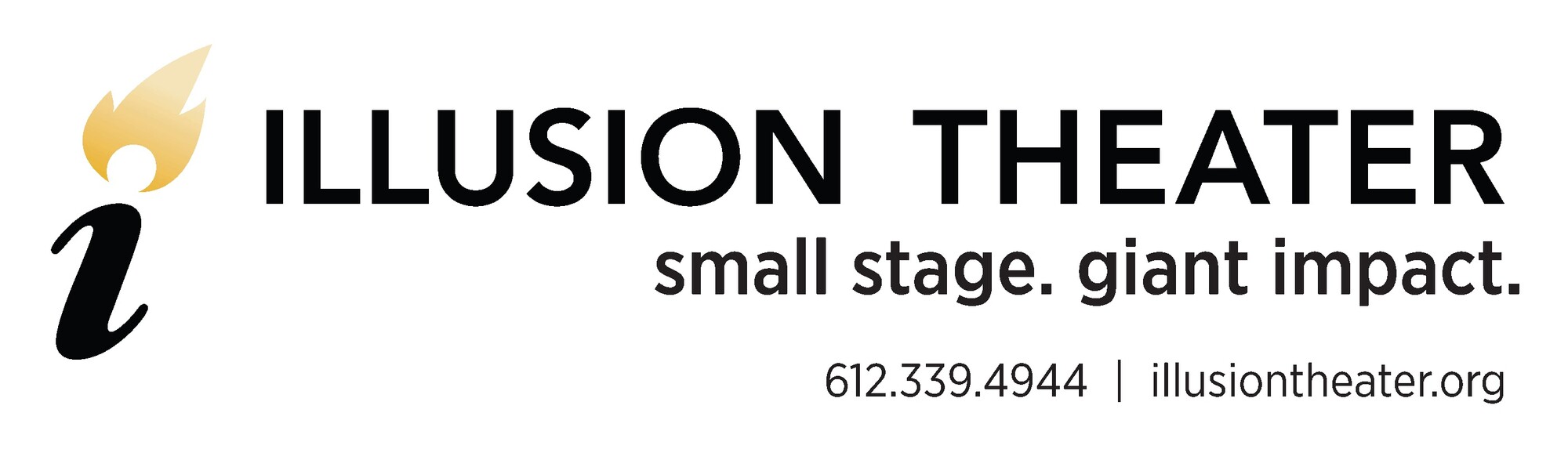 Logo for Illusion Theater and School.