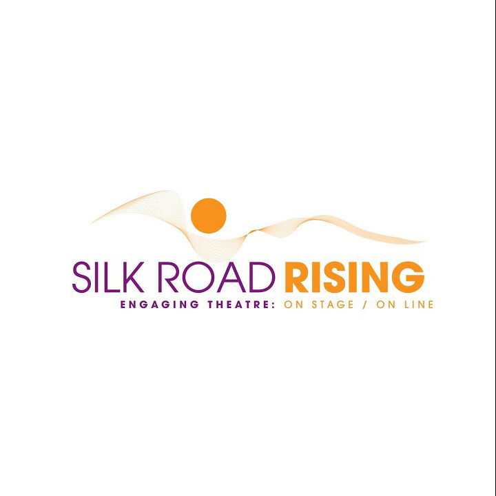 silk road rising with orange sun illustration