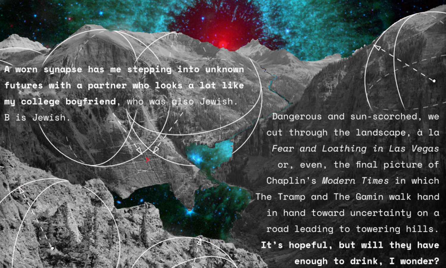 Footnote 7. An image of a mountain range in gray, with renderings of spheres. Text is inside the sphere renderings. 
