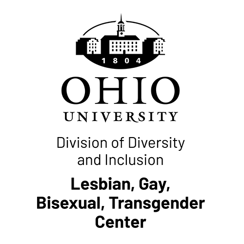 Ohio University division of diversity and inclusion LGBT Center logo.