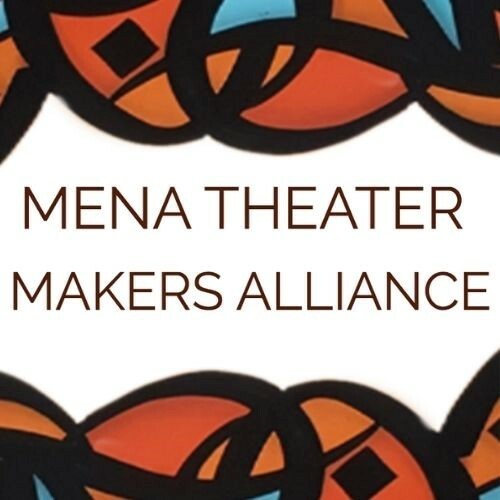 mena theater makers alliance text with graphic decoration.