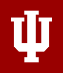 Indiana University logo.