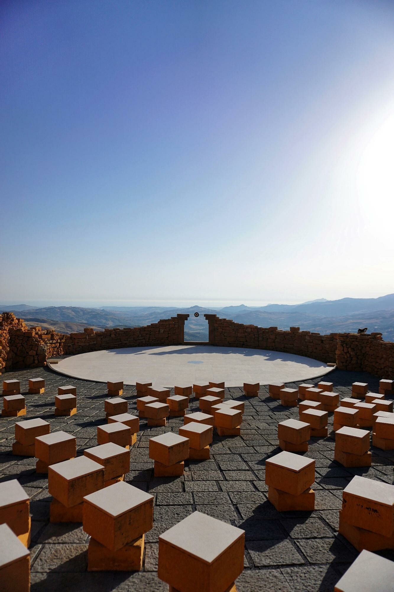 An outdoor theater.