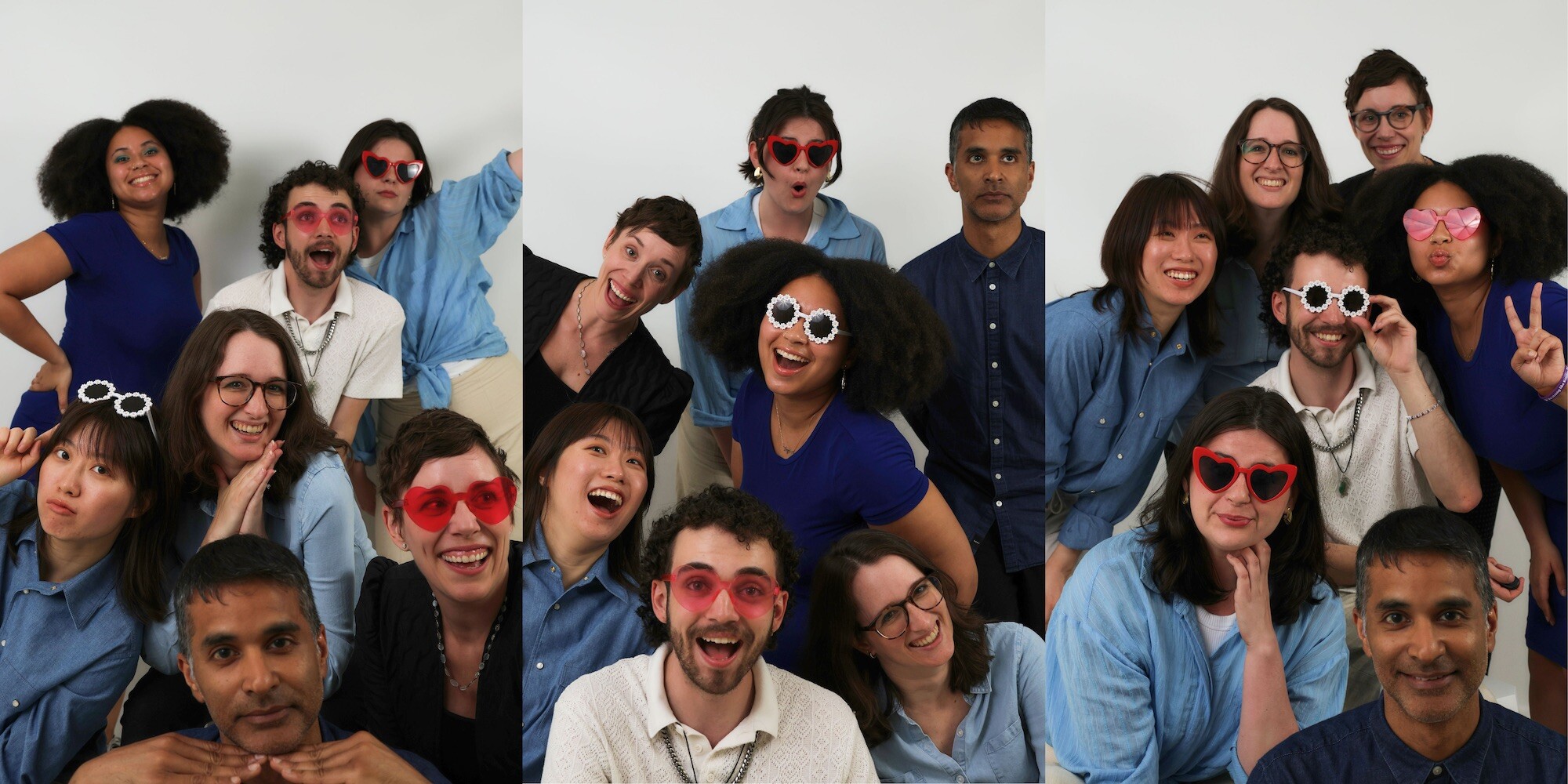A series of photos of the HowlRound team