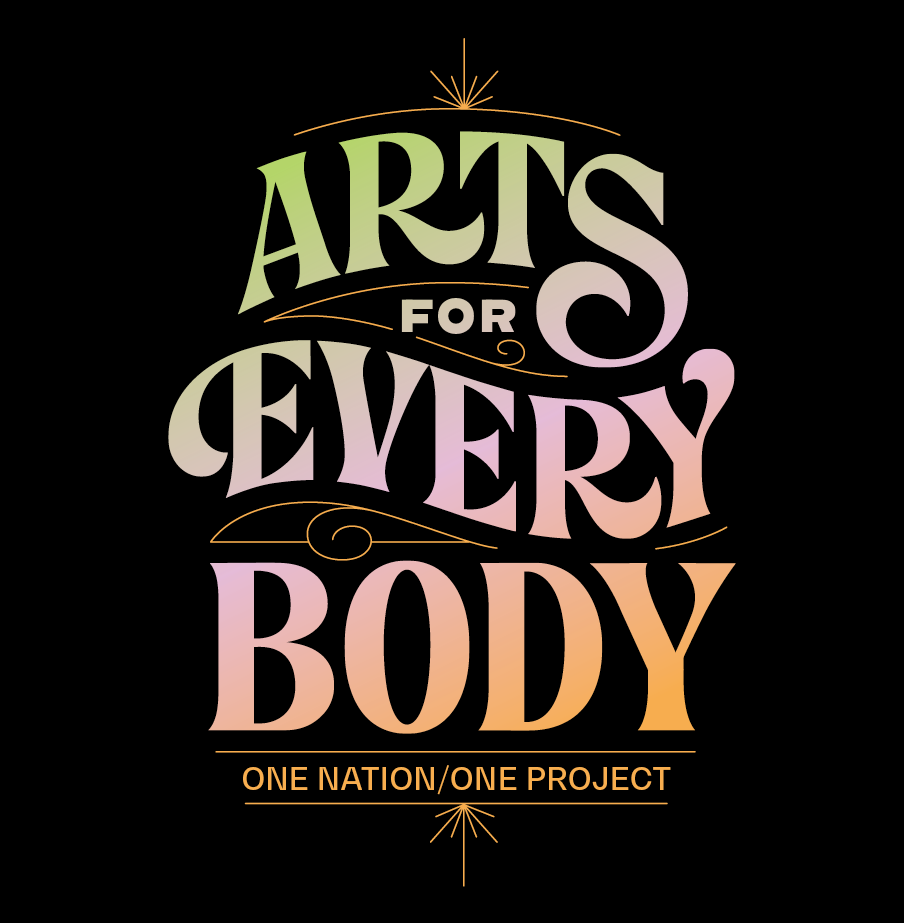 arts for everybody one nation one project logo.