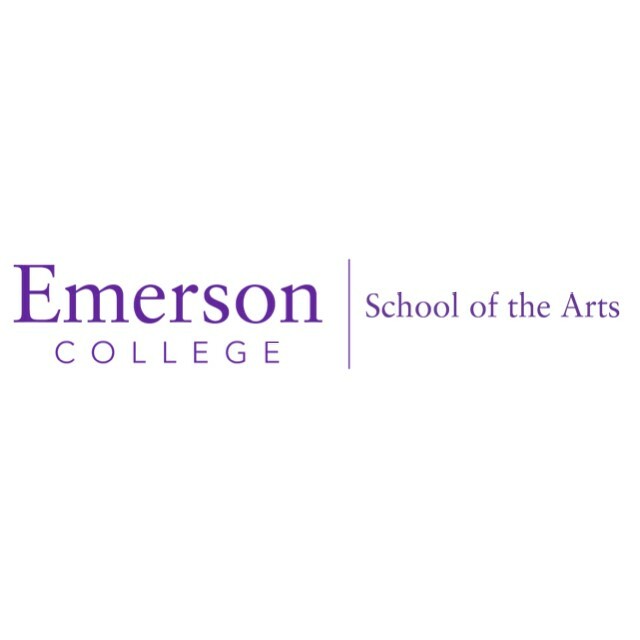 Emerson College school of the arts logo.