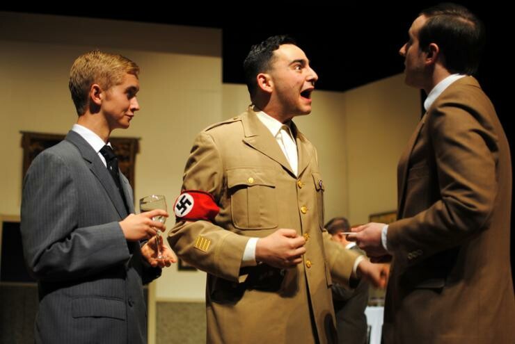 Characters dressed as Nazis.