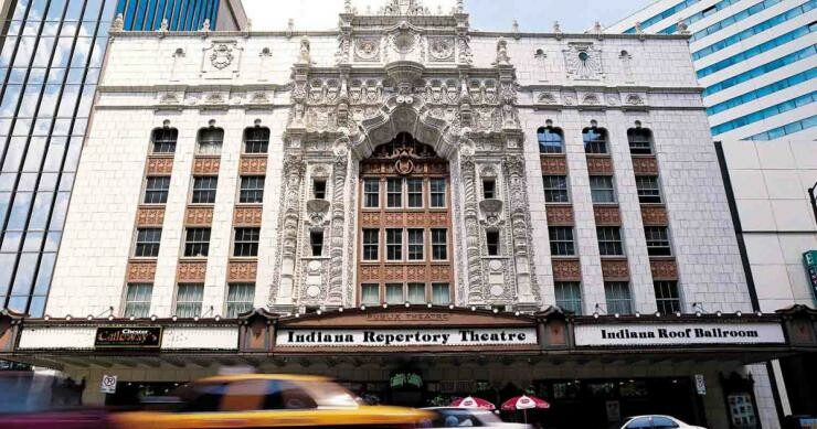 A large theatre building facade.