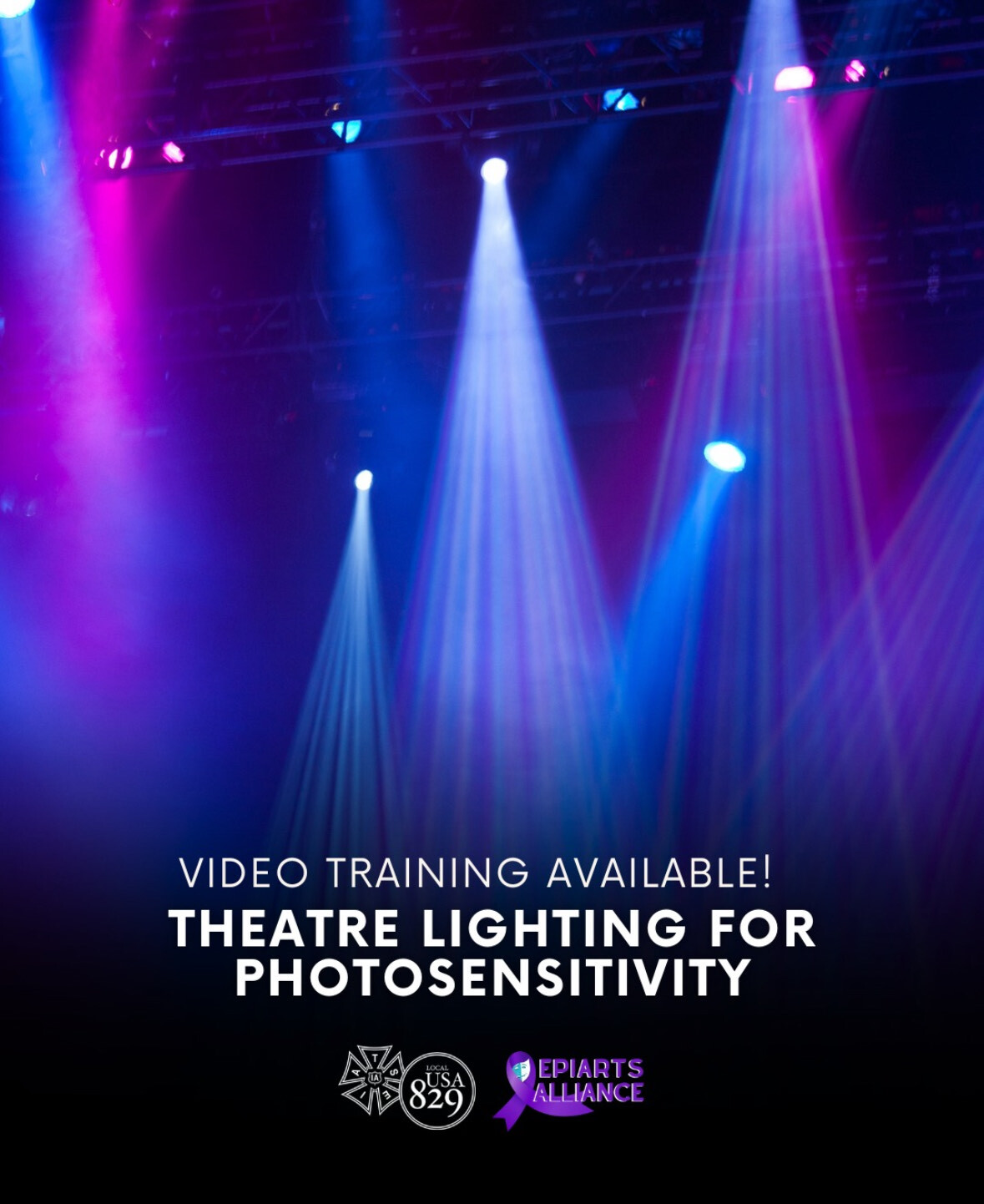 A promotional graphic for available training about photosensitivity. 