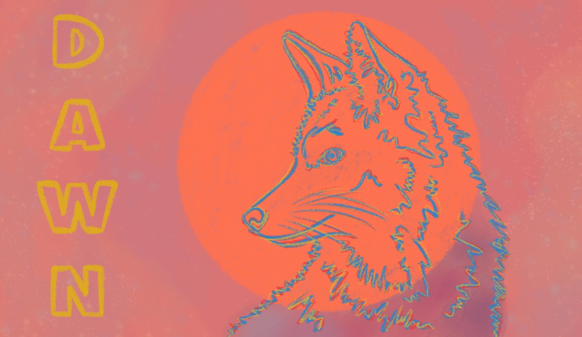 An image of a wolf and the word Dawn.