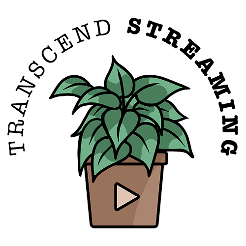 logo for transcend streaming.