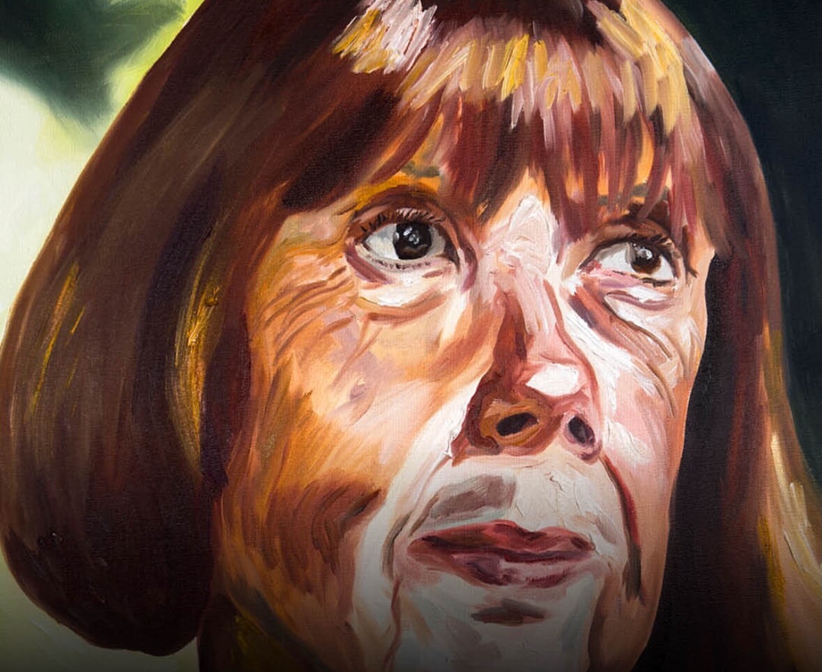 A painting of Gisèle Pelicot