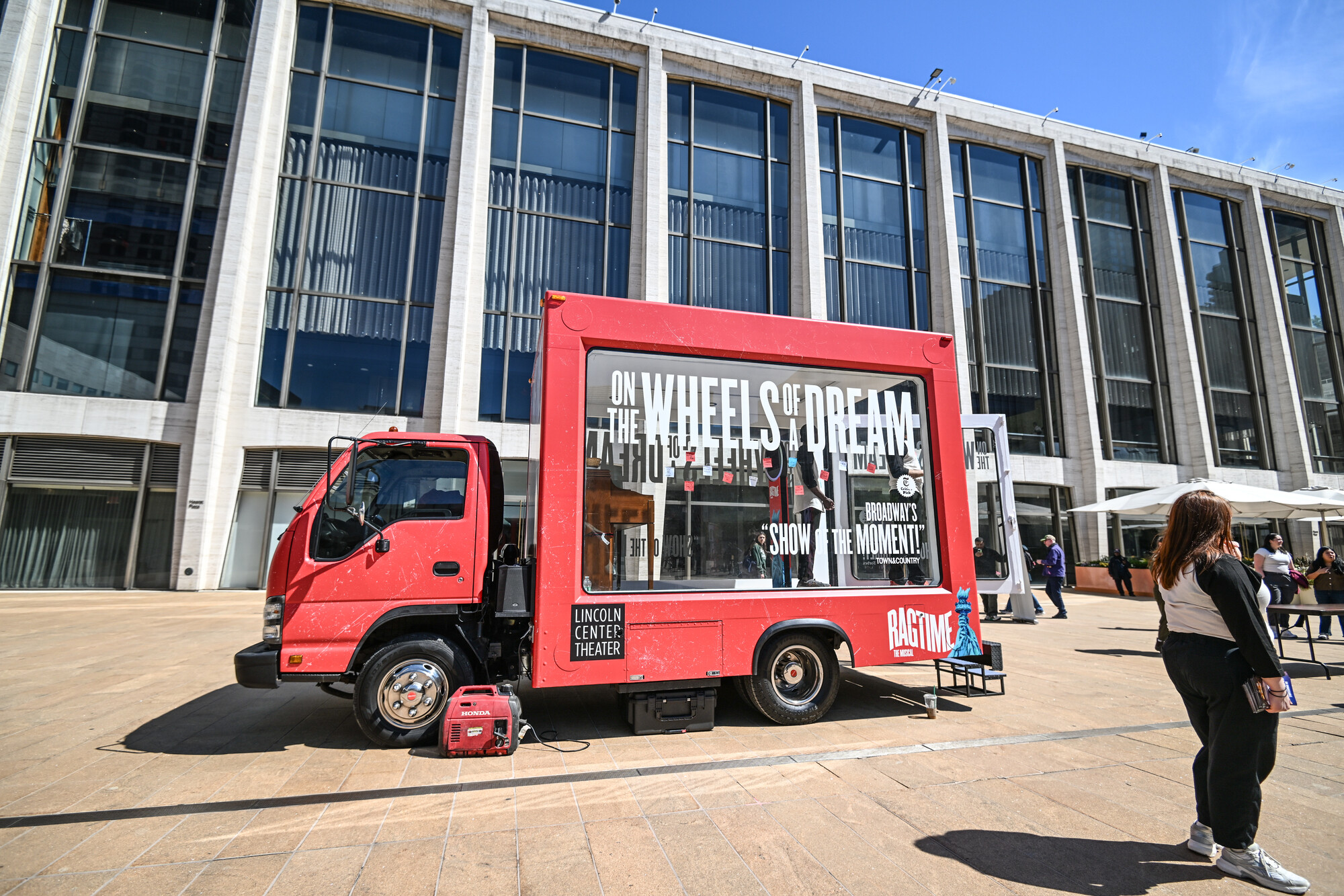 A mobile exhibit from Ragtime the Musical.