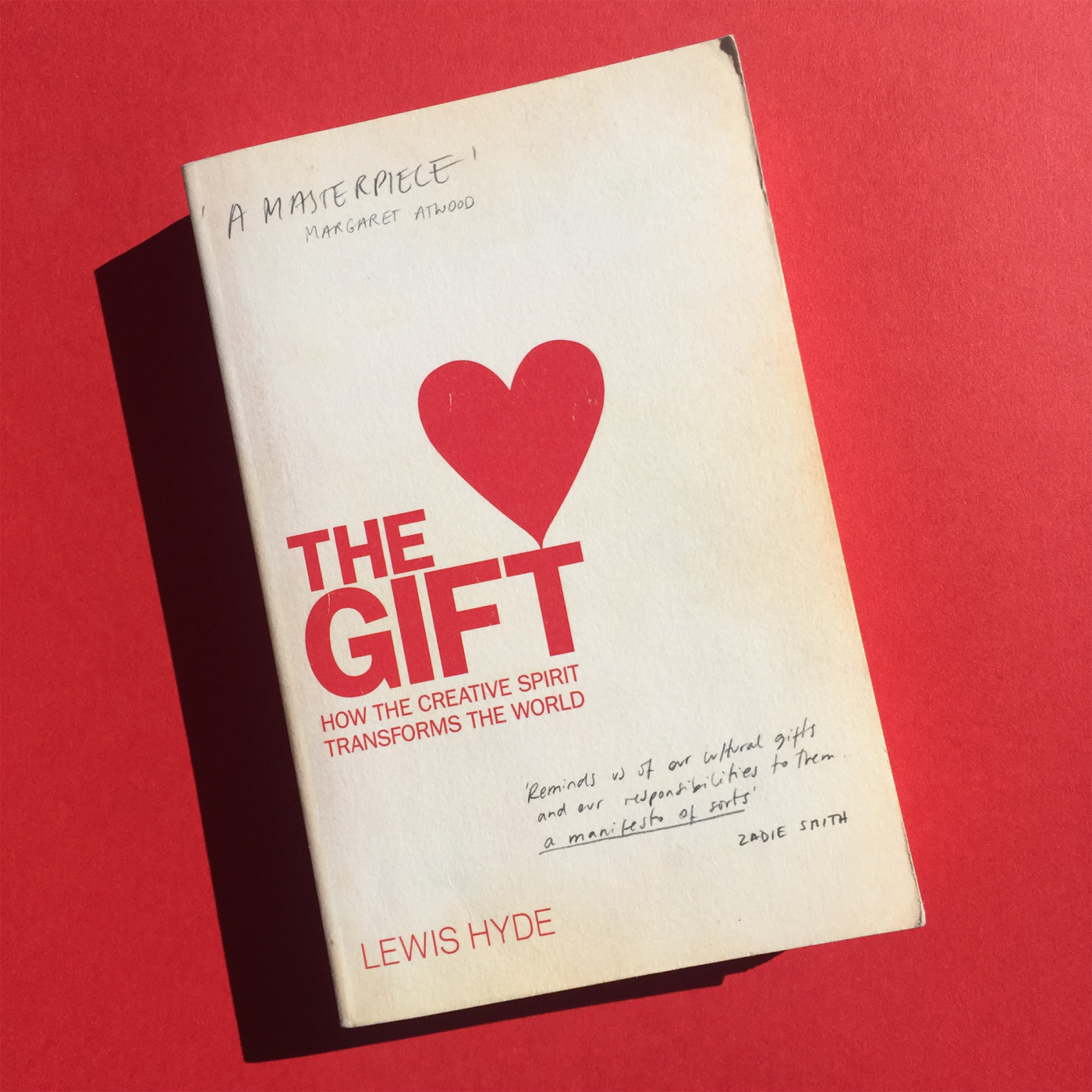 A book entitled "The Gift: How the creative spirit transforms the world."