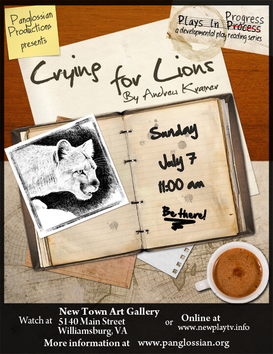 Banner event ad for Crying for Lions.