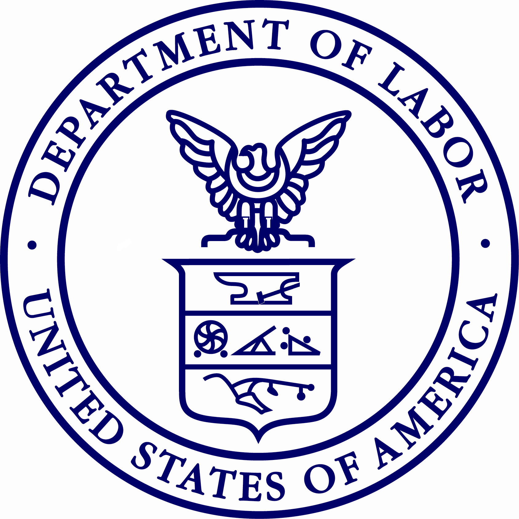 Logo for the United States Department of Labor.