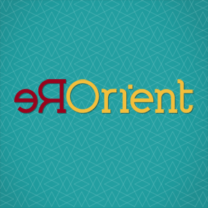 Logo for ReOrient Theatre Festival.